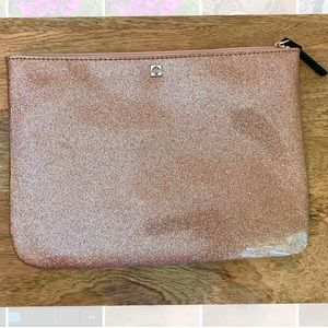 Kate Spade Mavis Street Pink Glitter Pouch